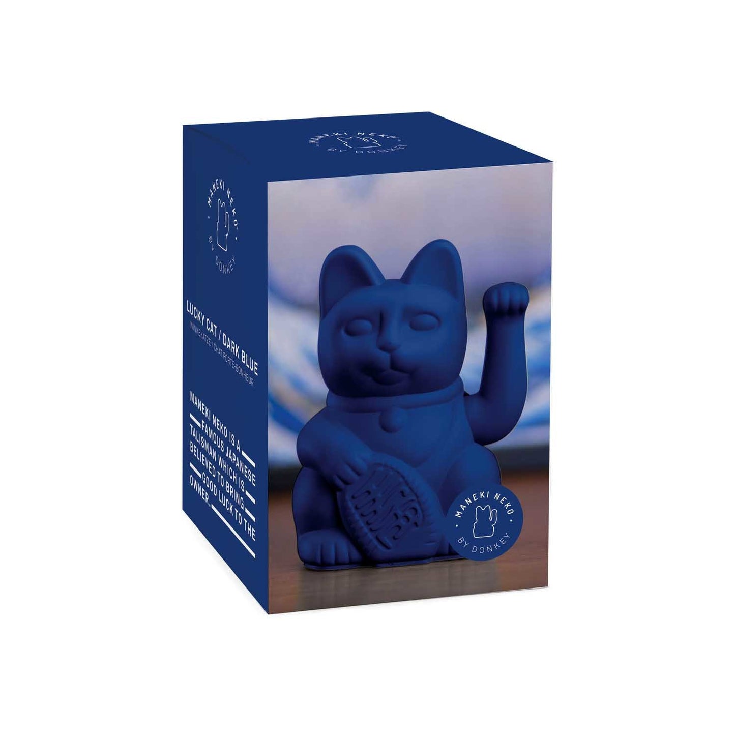 Lucky Cat dark blue mini