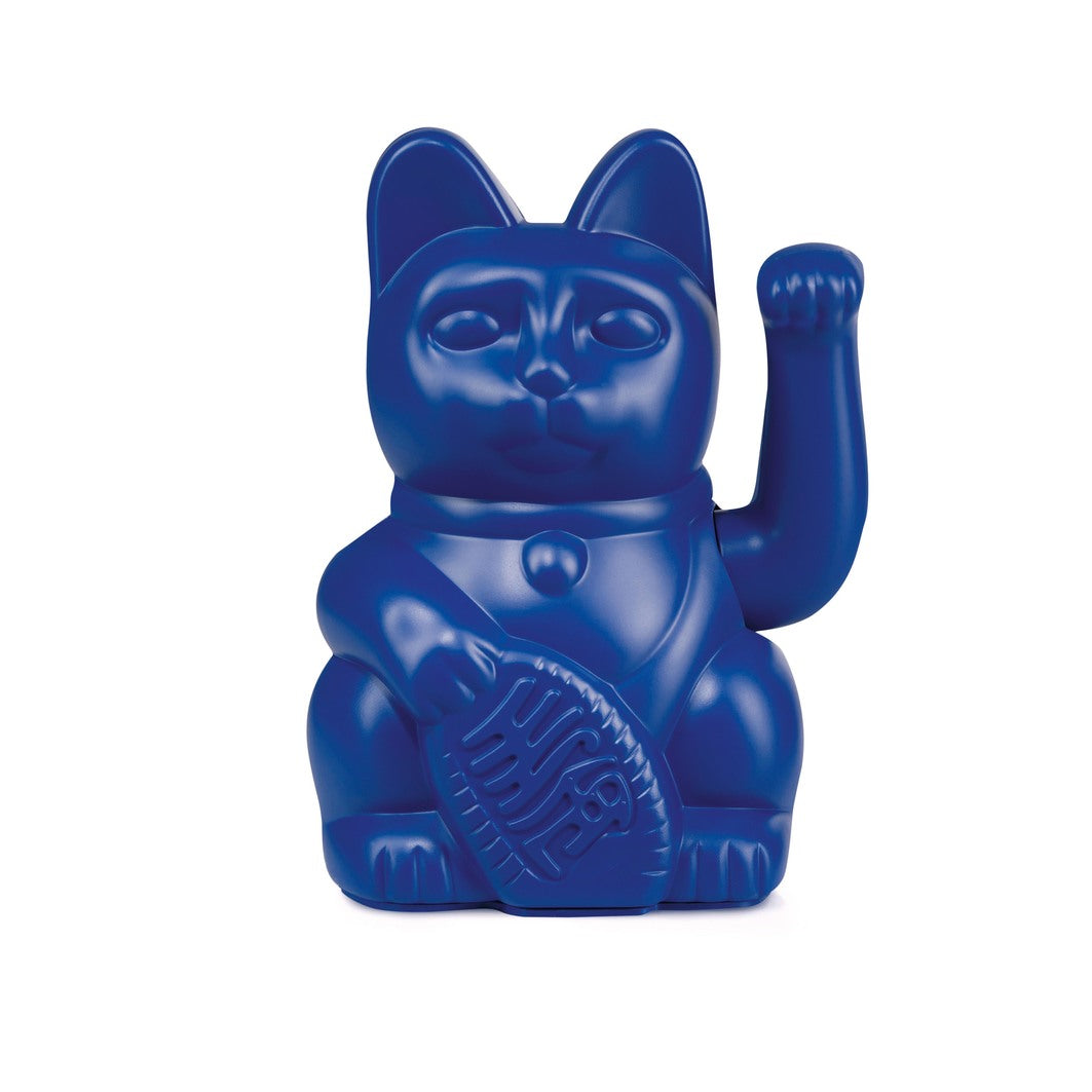 Lucky Cat dark blue mini